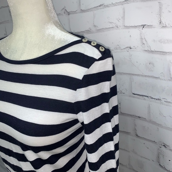 5/$35 💥Gap Boatneck  Stripe Long Sleeve Top - Picture 3 of 7